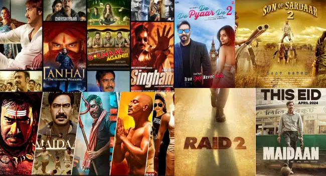 Ajay Devgan Upcoming Movies 2024 and 2025