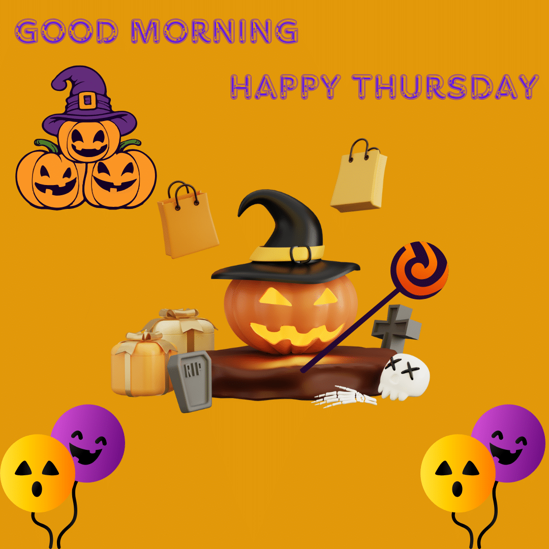 Good Morning Happy Thursday Halloween images