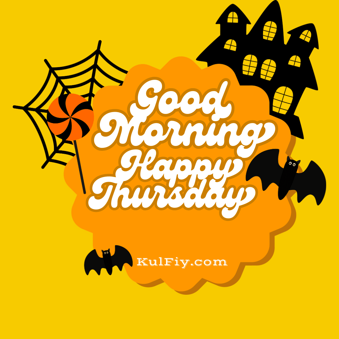 Good Morning Happy Thursday Halloween images