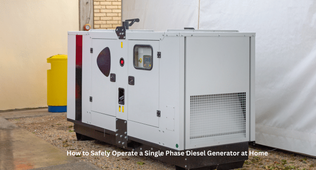 How to Safely Operate a Single Phase Diesel Generator at Home