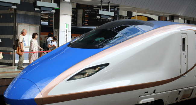 Riding the Shinkansen