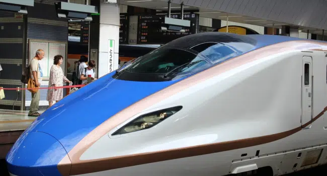 Riding the Shinkansen